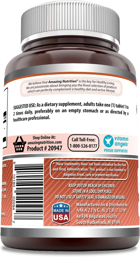 Amazing Formulas L-Lysine 1000mg Amino Acid Vitamin Supplement 180 Tablets | Non-GMO | Gluten Free | Made in USA...