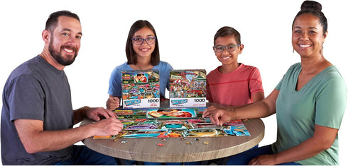 RoseArt - Back to The Past - Drive in Date Night - 1000 Piece Jigsaw Puzzle for Adults...