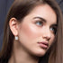 Austrian Crystal Square Cushion Drop Leverback Earrings for Women 14K Rose Gold Plated Hypoallergenic Jewelry...