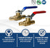 1/2" Pex A Expansion Ball Valve, Red/Hot and Blue/Cold 29-5-1&2 (2)...