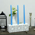 Zest Candle 12-Piece Taper Candles, 12-Inch, Light Blue...