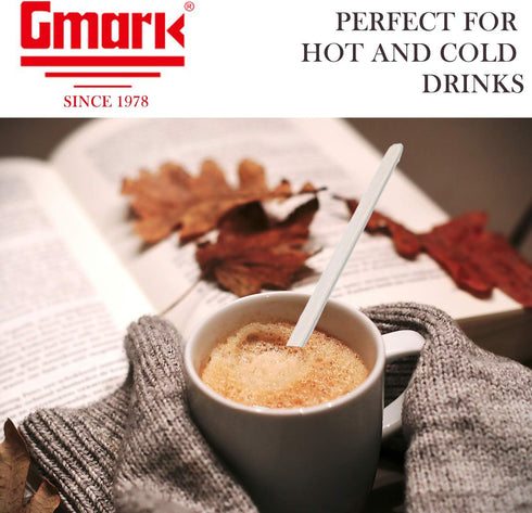 Gmark Individually Wrapped 5.5" Coffee Stir Sticks (length 140mm, width 6mm, thick 1.3mm) - 500pc Round End, Eco Friendly Coffee Stirrers for Hot ...