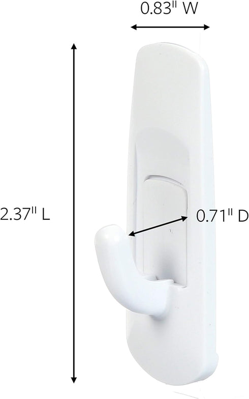 Command Small Utility Hooks, 2-Hook, 6-Pack, Organize Damage-Free...