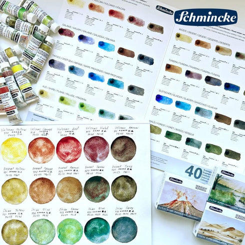 Schmincke - HORADAM® AQUARELL, Super Granulation, 14 934 006 Shire Blue, 15 ml tube, very strong granulating colors, finest, super granulating wat...