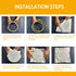 Generic 4 Sets Embroidery Kit for Beginners Adults Cross Stitch Starter Kits DIY Embroidery Kits with Patterns and Instructions Hoops Needles Thre...