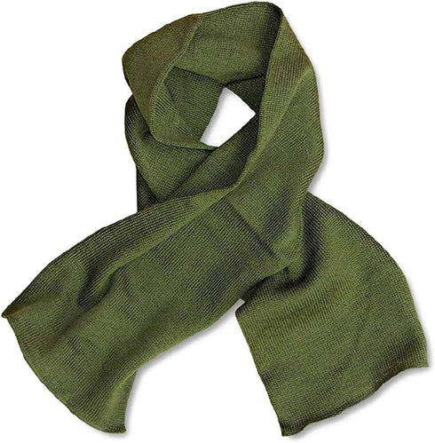 Government Issue Military GI Wool Scarfs Olive Drab, 55" length...