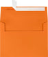 LUXPaper A7 Invitation Envelopes | Peel & Press | 5 1/4" x 7 1/4" | Mandarin Orange | 80lb. Text | 50 Qty...