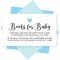 Hadley Designs 25 Books For Baby Shower Request Cards - Blue Baby Shower Invitation Inserts, Book Request Baby Shower Guest Book Alternative, Brin...