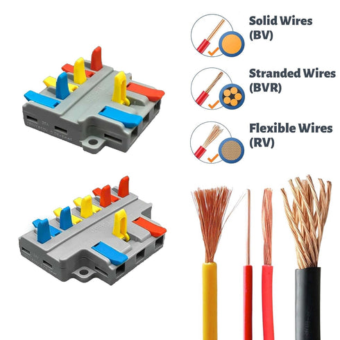 Robust Lever Wire Kit: Quick Connect Electrical Splicing, Compact Conductor 28-12 AWG for Reliable Inline Circuits (LT-636, 10)...