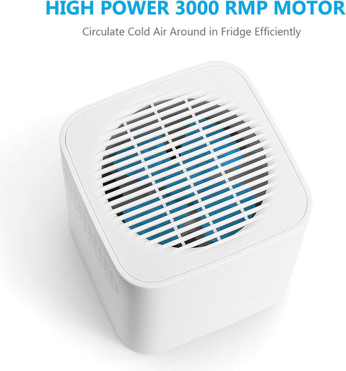 RV Refrigerator Fan, 3,000 RPM Motor RV Fridge Fan with Easy On and Off Switch, Multiple Side Vents Circulate Air Inside Efficiently, Durable Cons...