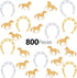 800 Pieces Horseshoe Confetti Decorations Horse Party Accessories Animal Glitter Confetti for Birthday,Derby Day Party Supplies...