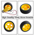 2pcs DC3-6V TT Motor 1:48 Reduction Ratio 200RPM Dual Shaft Gearbox with Hookup Wires Male Dupont Connector + 2pcs 65mm Tire Wheel for Arduino Mic...