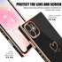 Luxury Square Case Compatible with iPhone 11, Cute Plating Gold Love Heart Pattern iPhone 11 Cover for Women & Girls Soft TPU Full Camera Lens Pro...
