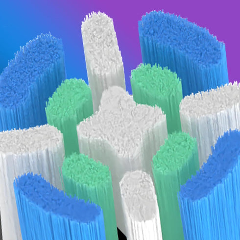 Replacement Toothbrush Heads Compatible with Oral-B iO Replacement Head,for IO Series 10/6/7/9/5/4 Electric Toothbrush,Black&White Brush Heads,10 ...