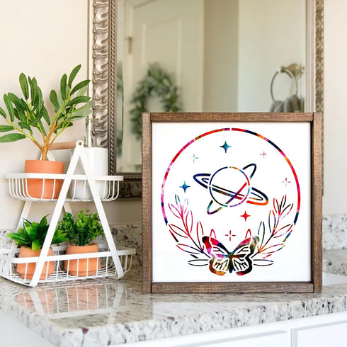 Boho Stencils for Painting Nature Mountain Moon Sun Drawing Stencil Leaf Landscape Paint Template on Wood Wall Art Crafts Shirt Canvas Furniture P...