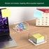 Acrylic Sticky Note Holder, Self-Stick Note Pad Holder W/O Pads - Note Dispenser Memo Pad Holder Desk Organizer for School Office Home (3''x3'' Cl...