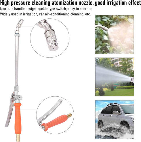 High Pressure Power Washer Wand, Hydro Jet Watering Sprayer Hose Nozzle Flexible Spray Wand Lance Adjustable Gun Jet Nozzles Powers Washers Cleani...