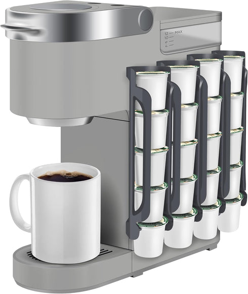 kedofa K Cup Holder for Keurig: Coffee Pod Holder for Counter Small Space - Kcup holder for Wall Mount (4, Gray)...