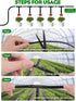 100PCS 1/4" Universal Barbed Tee Fittings, Kalolary 1/4 Inch Barbed Tee Connectors Drip Irrigation Fittings for 4mm/7mm Water Tube Parts Drip Irri...