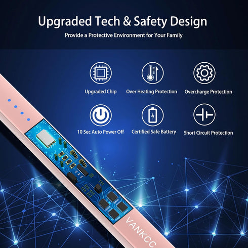 Electric Candle Lighter Plasma Arc Lighters USB Long Stick Lighters Windproof Flameless with Rechargeable Battery Safety Lock for Candle Camping B...