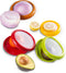 Ortarco 4Pcs Onion Storage Avocado Saver Holder, Lemons Garlic Tomato Peper Storage Containers Reusable...