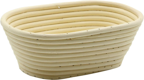 BetterJonny 8 inch Oval Banneton Bread Proofing Basket, Artisan Bread Dough Proofing Rattan Basket +Liner Combo for Professional and Home Bakers...