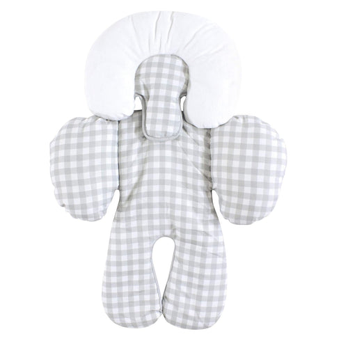 Hudson Baby Unisex Baby Car Seat Body Support Insert, Gray Gingham, One Size...