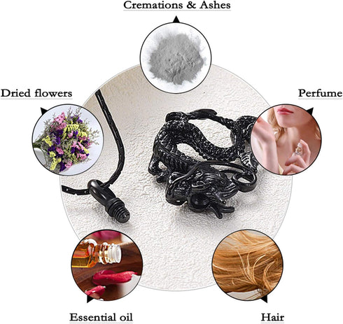 constantlife Cremation Jewelry for Ashes Stainless Steel Dragon Urn Necklace Keepsake Human Pet Ashes Holder Memorial Pendant for Women Men...