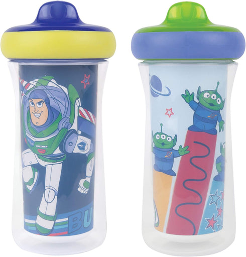 The First Years Disney/Pixar Toy Story Kids Insulated Sippy Cups - Dishwasher Safe Spill Proof Toddler Cups - Ages 12 Months and Up - 9 Ounces - 2...