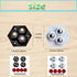 Self-Adhesive Caster Wheels with Stainless Steel Ball Bearings - Set of 8 | 360 Degree Swivel Wheels for Kitchen Appliances, Small Furniture, Stor...