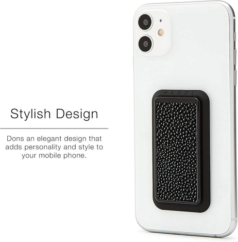 HANDL New York HANDLstick Black Stingray Grip and Stand for Smartphone...
