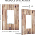 Rustic Country Plank Brown Old Wood Single Rocker Light Switch Cover Decorative 1 Gang Decora Wall Switch Plate Electrical Faceplate for Bathroom ...