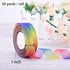 Rainbow Sheer Organza Chiffon Ribbon for Gift Wrapping, Crafts, Party Decoration, 50 Yards (1 Inch)...
