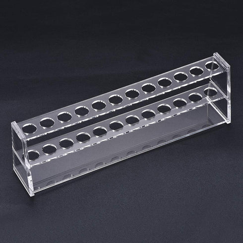 uxcell Acrylic Test Tube Holder Lab Stand Rack 12 Wells for 10ml Centrifuge Tubes Clear...