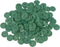 Mibo 100pcs Polyester Button - 2 Hole - Basic Round Top - Shiny Finish - 30L(19mm) - Green...