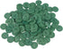 Mibo 100pcs Polyester Button - 2 Hole - Basic Round Top - Shiny Finish - 30L(19mm) - Green...