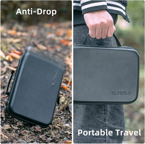 SUREWO Surface-Waterproof DJI Action 4 Carrying Case,Travel Portable Bag Compatible With DJI Osmo Action 4/3 Adventure Combo Accessories...