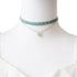 2Pcs Bling Bling Velvet Choker Necklace Set with Heart Pendant - Romantic Pastel Pink and Mint Green - Adjustable Collars for Women...