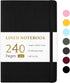 Forvencer 240 Pages Lined Journal Notebook, Medium 5.4'' X 8.3'', Superior Vegan Leather Journal with 100GSM Paper, College Ruled Notebooks for Wo...