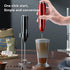 Milk Frother Handheld, Kitchen Powerful Electric Foam Maker with Stand, Battery Powered Foamer Blender Drink Mixer for Coffee Latte Cappuccino Hot...