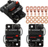 3 Pack 200 Amp Circuit Breaker Manual Reset Wire Lugs Copper Washer for Car Marine Trolling Motors Boat ATV Manual Power Protect for Audio System ...