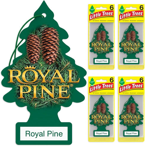 LITTLE TREES Air Fresheners Car Air Freshener. Hanging Tree Provides Long Lasting Scent for Auto or Home. Royal Pine, 24 Air Fresheners...