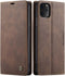 SINIANL iPhone 11 Pro Max Leather Case - Folding Flip Case with Kickstand, Credit Card Slot, Magnetic Closure - Protective Cover for iPhone 11 - C...
