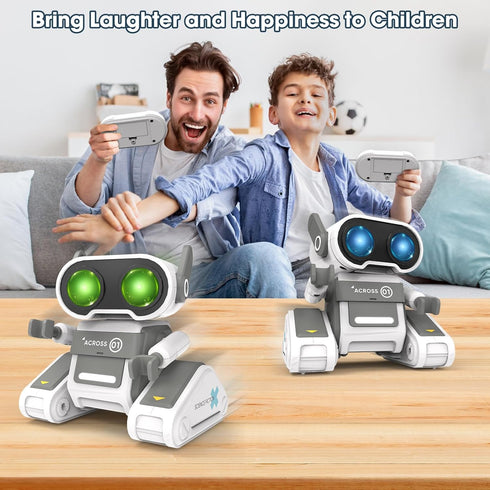Robot Toys for Kids, 2.4Ghz Remote Control Robot Toys with Auto-Demonstration, Dance Moves, Music and LED Eyes, RC Robot Toys Gift for 3-12 Year T...
