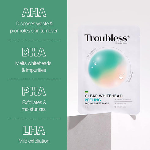 Clear Whitehead Remover Peel Off Face Mask 5pcs. | Hydrating Face Mask Beauty Sheets Day and Night Moisturizer for Face | White and Blackhead Remo...