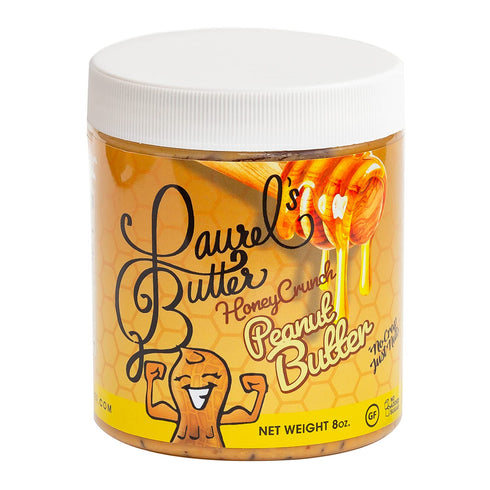 Laurel’s Honey Crunch Peanut Butter – High Protein Butter - Keto Friendly - Healthy Nut Butter Snack - Low Carb Butter - Gluten & Preservatives Fr...