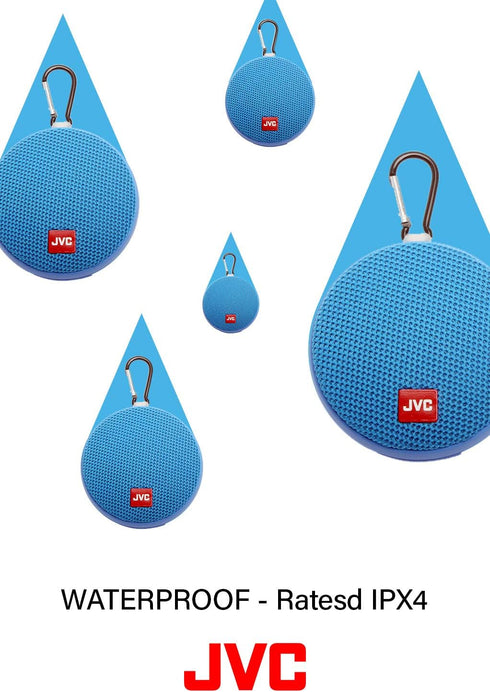 JVC Portable Wireless Speaker with Surround Sound, Bluetooth 5.0, Waterproof IPX4, 7-Hour Battery Life - SPSA2BTP (Pink)...