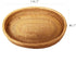 I-lan Rustic Rattan Oval Serving Bowls - 10.2" Handwoven Natural Wicker Bread Basket, Fruit Serving Bowl Tray, Rattan Food Storage Bowls for Coffe...