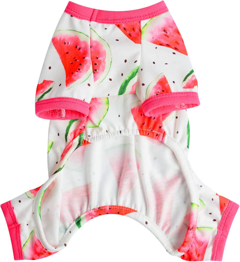 Dog Pajamas for Small Dogs Girl Boy Puppy Pjs Summer Pet Onesies for Chihuahua Yorkie Teacup Cute Soft Material Stretch Able Cat Clothes Outfit Ap...