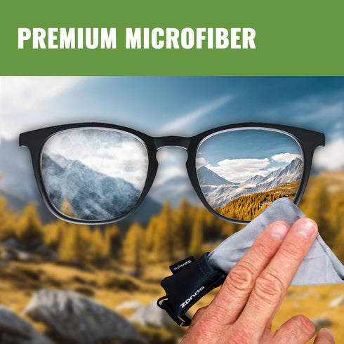 SPUDZ Classic | Microfiber Cloth Screen Cleaner and Lens Cleaner | Open Bottom | Snow Sheds | 6 x 6 Inches...